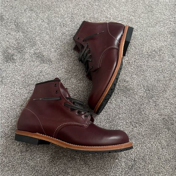 Red Wing Shoes Beckman 6” Black Cherry Excalibur Leather Boot Sz 10.5 - Picture 3 of 8